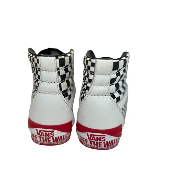 Vans Sk8-Hi Checkerboard Leather High Top Unisex Sneakers Men’s 7 / Women’s 8.5 - Picture 7 of 12